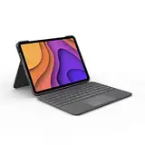 Logitech Folio Touch iPad Hülle Tastatur für iPad Air 4. Gen 5. Gen 2020, 2022, Skandinavisches QWERTY-Layout - Grau