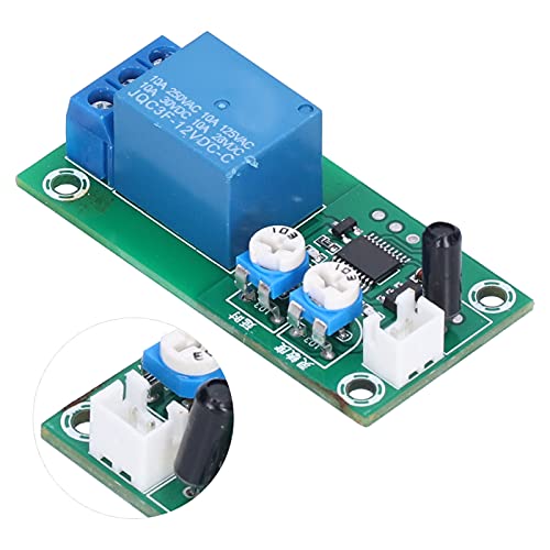 Vibrationsmodul, Vibrationssensormodul, DC 12 V Empfindlichkeitszeitverzögerungsschalter DIY Hochempfindlicher Alarm, Vibrationssensoren für Elektronische Komponenten