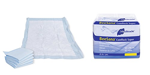 Meditrade 2065 Beesana Comflock Super Krankenunterlage, 60 cm Länge x 60 cm Breite (180-er pack)