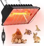 HEYOUTH Wärmelampe Hühner,Rotlichtlampe Wärmelampe Küken,mit Sparschalter,Heizlampe Hühnerstall,Wärmelampe Tiere,Ferkellampe, Kückenlampe, Wärmelampe Tiere Hühner Infrarot Heizstrahler (250W)