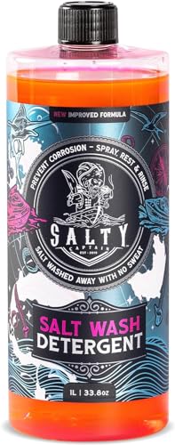 Salty Captain Salzreiniger – entfernt Salz von Booten und Autos, verhindert Salzwasser-Korrosion, reinigt Salz von Jetskis, Anhängern, Salzneutralisierer, Salzwegreinigung (946 ml)