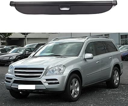 DKLIMA Auto Einziehbarer Laderaumabdeckung Frachtabdeckungen für Mercedes Benz GL Class X164 450 500 400 2006 2012，Shielding Trennwand Aufbewahrung Cargo Covers, Car Zubehör