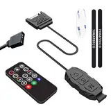 YIMATEECO ARGB Controller, 5V 3-polige ARGB Kontrolleur Eingebauter Lichtmodus SATA-Netzteil mit 14 Key RGB Wireless Fernbedienung für Mainboards ohne 5V, DIY Lüfter, Lichtstreifen
