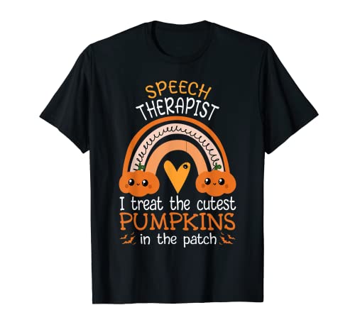 Regenbogen-Logopäde Ich behandle die süßeste Halloween SLP T-Shirt