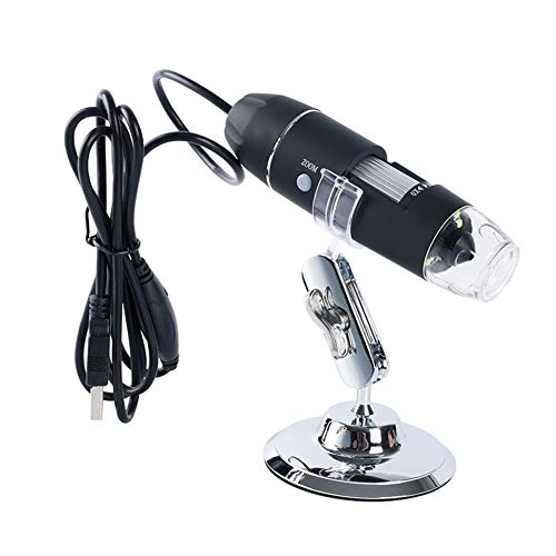 Meichoon 1600X Digital-Mikroskop,Elektronisches Handmikroskop,USB HD Mikroskop,Vergrößerungskamera mit 8 LED Leuchten,Kompatibel mit Windows,NB03C