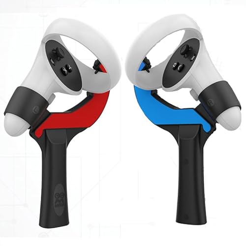 Aokicase VR Spielgriff Zubehör für Quest 2 Controller, Tischtennisschläger-Griff für Quest 2,VR Golf Club Attachment Golf+ First Person Tennis(1323900)
