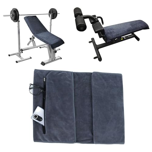 Niaazi Fitness Handtuch - 120x50cm Mikrofaser Sporthandtuch, Gym Handtuch mit Reißverschluss Tasche für Yoga, Sport & Outdoor