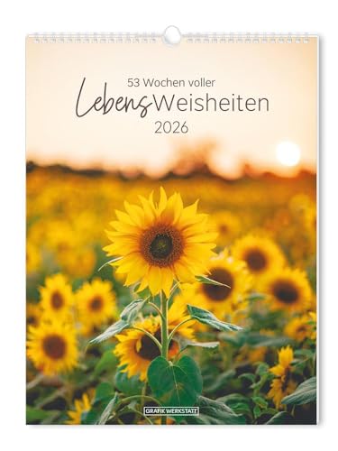 Wochenkalender 2026 LebensWeisheiten: Wochenkalender groß