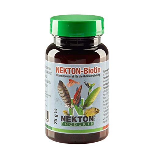 NEKTON Biotin - Vitaminpräparat zur Gefiederbildung für alle Vögel (75g)