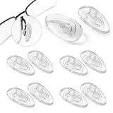 Kotkiddy 5 Paar Nasenpads zum Einstecken rutschfeste Brille Nasenpads Weiche Silikon Transparent Sonnenbrillen Rutsch Stopper Gläser Nasenpad Brille Zubehör