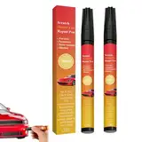 YAUWIHE Alle Autos Magic Pen für Autokratzer, Autofarbe Kratzerentferner, wetterfestes Lackierwerkzeug, Reparatur von Autos/Motorrädern/Boot, schnell und einfach (2pcs)