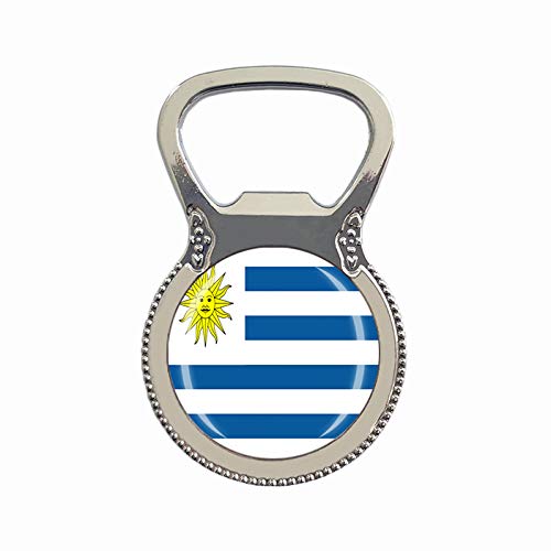 Uruguay-Flagge Bierflaschenöffner Kühlschrankmagnet Metall Glas Kristall Reise Souvenir Geschenk Heimdekoration