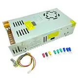 Lianshi Transformator AC-DC 0-48V einstellbar 10A 480W Spannung Digitalanzeige DC geregeltes Schaltnetzteil Geeignet für DC-Drehzahlsteuerungsmotoren, LED-Geräte, 3D-Druckersysteme