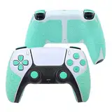 Controller Griff für PS5,Textured Skin Kit, für PS5DualSense/Edge rutschfest, schweißabsorbierend Controller Griffe, Knöpfe (Normal-Mintgrün, PS5DualSense)