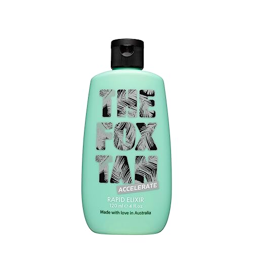 The Fox Tan - Rapid Tanning Elixir, Vegan, Alle - Bräunungsbeschleuniger ohne Selbstbräuner, Lotion für Gesicht und Körper, für Sonne und Solarium, 120 ml