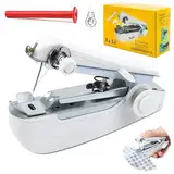 Mini Nähmaschine Kinder, Tragbare Handnähmaschine, Mini Sewing Machine, Reisenähmaschine für Stoffe Kleidung Heimreisen