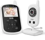 GHB Babyphone mit Kamera Baby Monitor mit ECO Modus Gegensprechen Gegensprechen Lange Akkulaufzeit Nachtsicht usw.