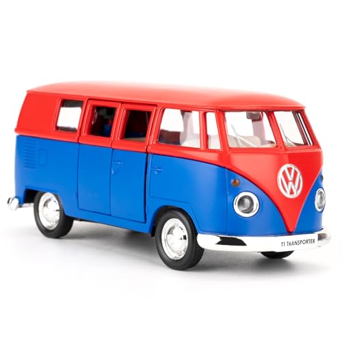 imtfzct 1/36 Volkswagen Bus Spielzeugauto, Alu-Modellauto, Spielzeugauto mit Pull Back Funktion, geeignet für Sammlung von Modellautos, Geschenke für Kinder