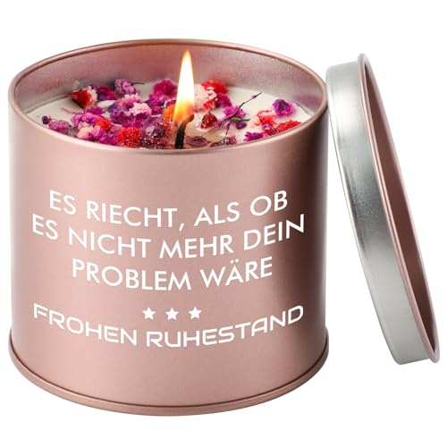 PRSTENLY Ruhestandsgeschenke für Frauen Männer, Glückwunsch zum Ruhestand Kerzenhalter Geschenke für Sie, Abschiedsgeschenk Kollegen Ruhestand für Mama Oma Beste Freundin