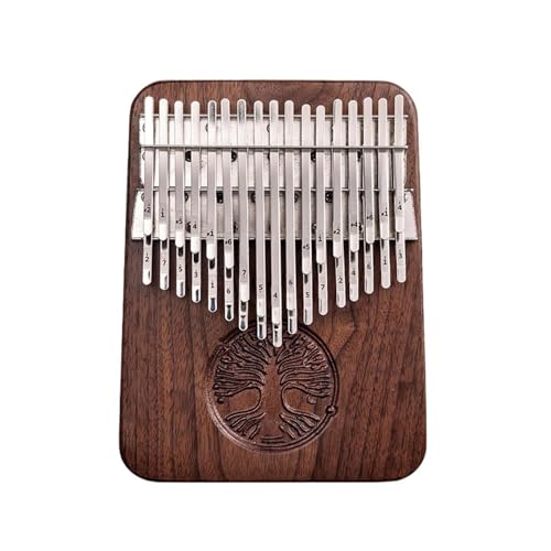 Kalimba Instrument Professionelle Kalimba 34 Tasten Schwarz Walnuss Kalimbas Daumenklavier Holz Kalimba B Flache Platte Kein Loch