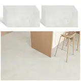 VEELIKE Fliesenaufkleber Marmor Beige PVC Bodenbelag Marmor Vinyl Fliesen selbstklebende Bodenfliesen Schlafzimmer Vinylboden Fliesenoptik Klebefliesen Boden Wohnzimmer 1.5mm 60cm×30cm 24 Stück