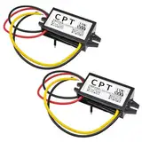 12V auf USB,12V auf 5V USB-Adapter,DC Buck-Konverter-Modul 3A 15W DC auf DC Auto-Stromwandler Adapter Niedrige Hitze Auto Schutz 2Stück.