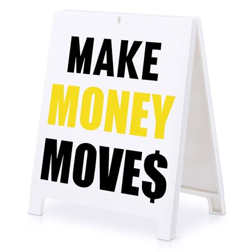 Inspirierende, motivierende Geschenke, Schreibtischschild, Geldbewegungen, Wertschätzungsgeschenke, dekoratives Schild für Büro, Schreibtisch, Tischregal, Elefant