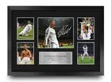 HWC Trading FR A3 Cristiano Ronaldo Real Madrid Gedruckte Memorabilien Signiertes Autogramm Fotodisplay für Fußball Anhänger und Fans - A3 Gerahmt