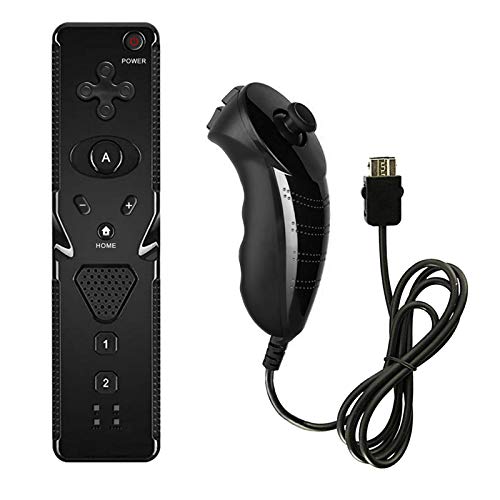 Fernbedienung Nunchuck Regler für Wii, Drahtloses Gamepad Remote Spiel Regler Nunchuk mit Eingebautem Lautsprecher für Nintendo Wii und Wii U, Position des Kamera Cursors