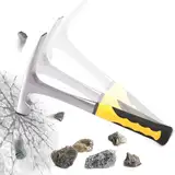 Snowtain Geologischer Backstein,Ziegelhammer,Geologische Hammer,Rock Plektrum,Geologischer Erkundungs Hammer mit Flaches Mund Geologie Tools Supplies,Geological Survey Hammer