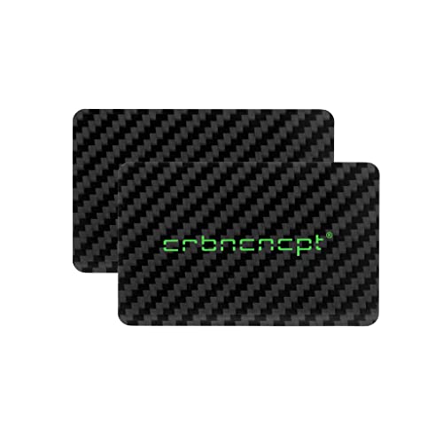 CRBNCNCPT® 2 x Carbon Fiber EC Karte - Kreditkarte | Schnee Schieber - Dosierer - Zerkleinerer - Platte | Antistatisch | Powder Angie