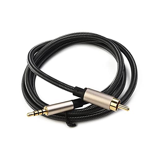 ZYWUOY Cinch-Kabel, digitales Koaxial-Audio-Video-Kabel, Stereo-SPDIF-Cinch auf 3,5-mm-Klinkenstecker für HDTV