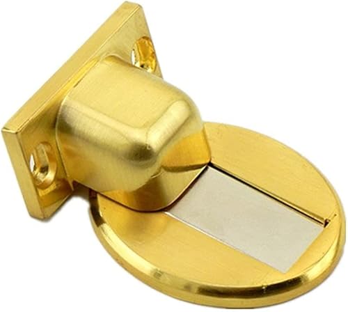 Türstoßstangen, Türstopper, unsichtbarer, bodenmontierter Türstopper, starker magnetischer Sprungtürstopper, Rotbronze (Farbe: Rotbronze) (Color : Brushed Gold)