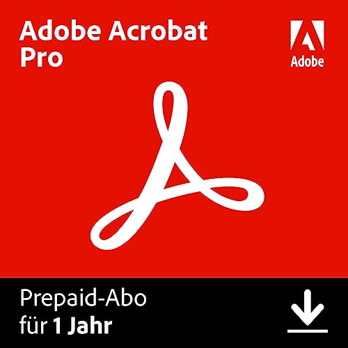 Adobe Acrobat Pro|1 Jahr| PC/Mac|Digital Download