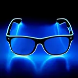 flintronic LED Leuchtende Brille, Wire Neon Rave Brille,Flashing LED Sonnenbrille Kostüme für Cosplay, Bar, Club, Partybrille, Geschenk, Party Gadgets, EDM, Halloween