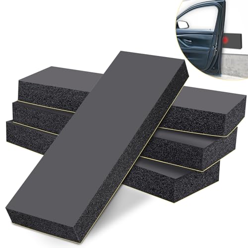 Garagen Wandschutz 4er Set, Schwarz selbstklebend Türwandschutz 3cm Extra Dicker Auto Schutz Garage Garagentor Kantenschutz