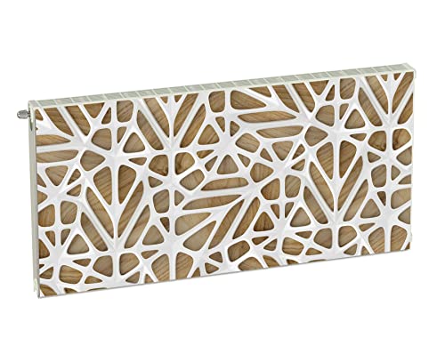 Magnet Heizkörperverkleidung Heizkörperabdeckung Beige Abstrakt 120x60 cm Heizung Abdeckung Verkleidung Magnetische Abdeckmatte Kühlschrank aus Einem Flexiblen Magneten Digitaler Aufdruck