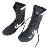 Boxschuhe High Top Schnürschuhe Training Wrestling Schuhe Lange Stiefel Boxschuhe Wettkampftraining Sneakers Kampftraining Stiefel Wildleder Klassische Sneaker Boxen für Herren Slip-On Slope Heel,