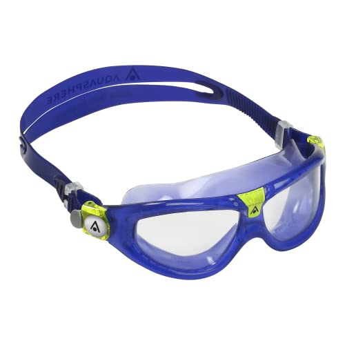 Aquasphere Seal Kid | Schwimmbrille für Kinder ab 3 Jahren mit UV-Schutz, Silikondichtung und beschlag- und auslaufsicheren Gläsern für Jungen und Mädchen, Lila - Klare Linse