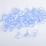 Gebiuhoo Saugnäpfe für Lichterketten 60 Stück Transparent Saugnäpfe Ø25mm Klare Sucker Pad Saugnapf Klein Saugnapfhalter Klare Sucker Pad für Weihnachten Ostern Silvester Dekoration