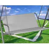 Hollywoodschaukel Sitzfläche Ersatz, Hollywoodschaukel Ersatzteile Sitzfläche, Hollywoodschaukel Sitzbezug, Hollywoodschaukel Bezug Sitzfläche, 600D-Oxford-Gewebe Stoff (168*56*56cm,Grau)