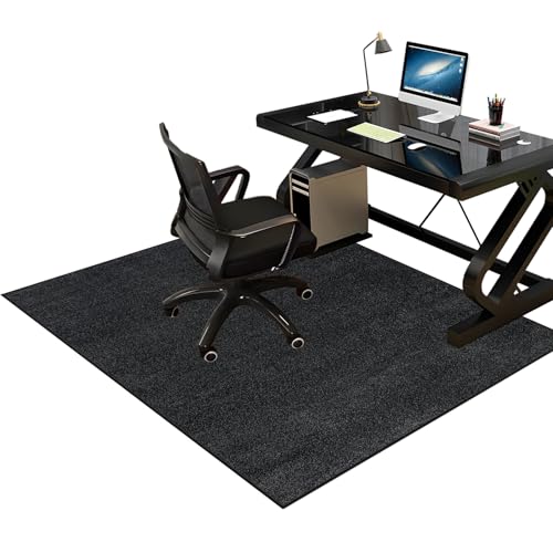 120 x 140 cm Gaming Teppich Stuhlunterlage Bürostuhl Unterlage Bodenschutzmatte Bürostuhl Bodenschutzmatte für Hartböden Kratzfest Bodenmatte Stuhlunterlage Schreibtischstuhl Unterlage für Laminat