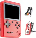 Gezimetie Handheld Spielkonsole, Retro Handheld Konsole Mit 500 Klassischen Fc Spielen, 3" LCD-Bildschirm, Retro Game Console Für Zwei Spieler Spiele Und Tv-Ausgang, Kinder Und Erwachsene