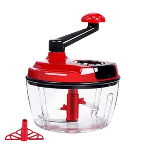 Handbuch Minner Chopper - Hand angetriebener Kurbelhacker, manueller hacker | Multifunktionales Quick Manual prozessor mit Kurbel für fleischfrüchte, 7,28x7.28x8,66 Zoll