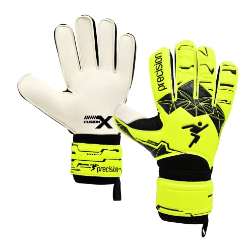 Precision Junior Fusion X Flat Cut Essential GK Gloves