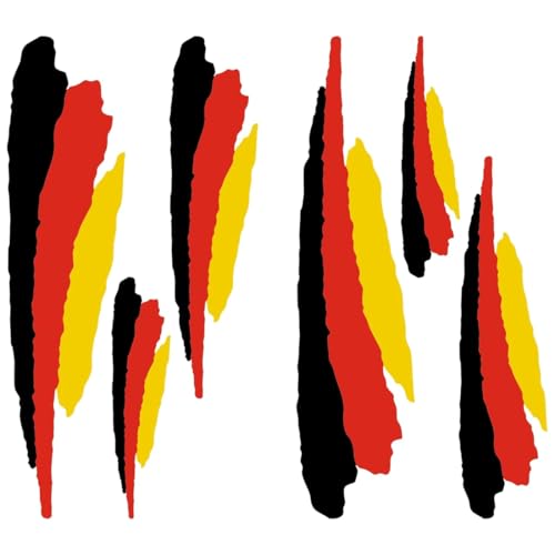 AEIOPRS 1 Pcs Set Aufkleber Stickers Deutschland Flagge Sport Racing Tuning Kit für Auto Motorrad Scooter Quad ATV Helm Fahrrad