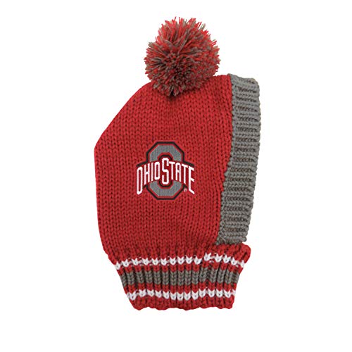 Littlearth NCAA Ohio State Buckeyes Team Haustier-Strickmütze, Größe S