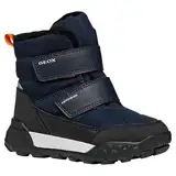 Geox J TREKKYUP Boy B ABX Snow Boot, Navy/Black, 35 EU