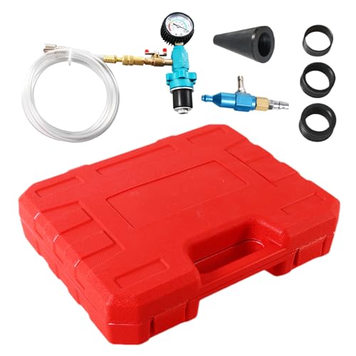 Kühlmittel-Nachfüllsatz – Kühlerflüssigkeits-Nachfüllsatz, Motorsystem-Entlüftungswerkzeug | Kfz-Spüldruckadapter, 7-teiliger Reparatur-Wartungsdeckel-Düsensatz, Garagen-Thermostat, Werkstatt-Ventilpu