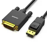 BENFEI DisplayPort auf DVI Kabel 1,8M 1080P@60HZ, Unidirektional DisplayPort DP Computer zu DVI-D 24+1 Monitor Stecker auf Stecker vergoldet für Lenovo Dell HP und andere Marken